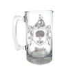 Boyle Irish Family Coat of Arms 27oz Glass Stein  Personalized Heraldic Engraving view 1