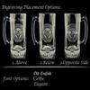 Adams Irish Family Clan Crest 27oz Beer Stein - Personalized Heraldic Engraving view 2