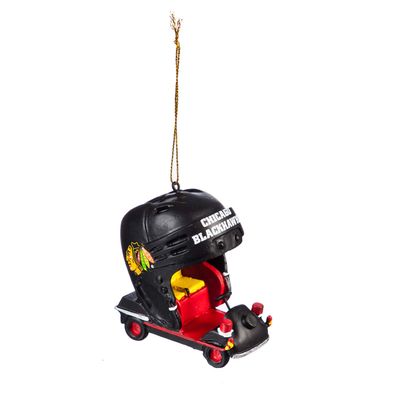 Team Sports America Chicago Blackhawks Vintage Rink Cart Team Ornament