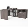 Bestar i3 Plus 72W L-Shaped Desk in Bark Grey view 1