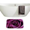 Amagical Beautiful Purple Rose Pattern 2 Piece Bathroom Mat Set Bathroom Mat Contour Mat Non-Slip view 2
