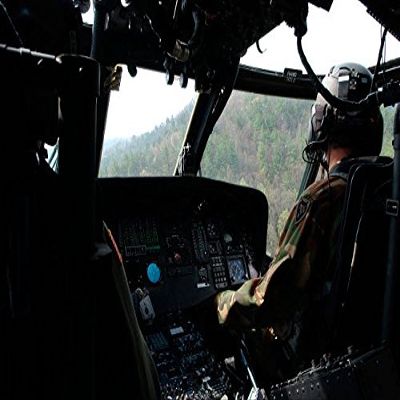 An Army National Guard UH-60 Black Hawk helicopter crew Poster Print by Stocktrek Images (17 x 11)