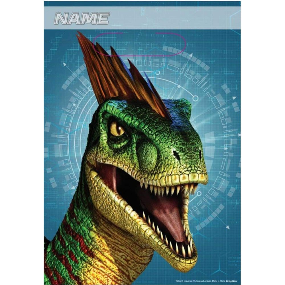 Jurassic World Printed Plastic Favor Bags - 8pc