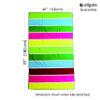 allgala Microfiber Beach Towel | Packable Beach Towel for Family | Quick Dry, Lightweight, Super Absorbent | Perfect for Beach, Pool, and Camping | Oversize 40"x70" - Rainbow view 2