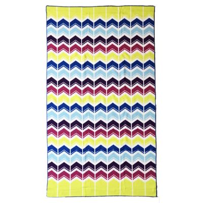 allgala Microfiber Beach Towel | Packable Beach Towel for Family | Quick Dry, Lightweight, Super Absorbent | Perfect for Beach, Pool, and Camping | Oversize 40"x70" - Chevron