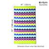 allgala Microfiber Beach Towel | Packable Beach Towel for Family | Quick Dry, Lightweight, Super Absorbent | Perfect for Beach, Pool, and Camping | Oversize 40"x70" - Chevron view 2