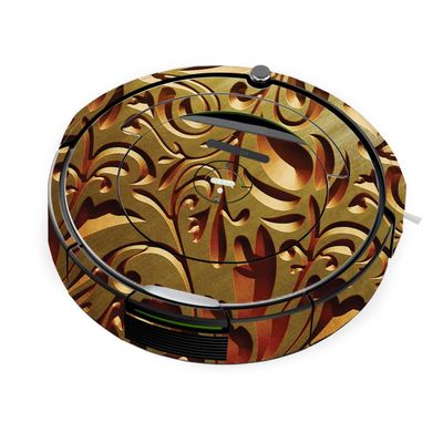 MightySkins Skin Compatible with iRobot Roomba 690 Robot Vacuum - Mosaic Gold | Protective, Durable, and Unique Vinyl Decal wrap Cover | Easy to Apply, Remove, and Change Styles | Made in The USA