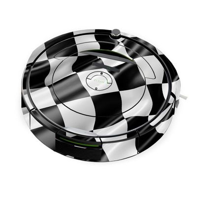 MightySkins Skin Compatible with iRobot Roomba 690 Robot Vacuum - Race Flag | Protective, Durable, and Unique Vinyl Decal wrap Cover | Easy to Apply, Remove, and Change Styles | Made in The USA