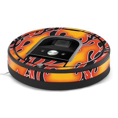 MightySkins Skin Compatible with iRobot Roomba 960 Robot Vacuum - Hot Flames | Protective, Durable, and Unique Vinyl Decal wrap Cover | Easy to Apply, Remove, and Change Styles | Made in The USA