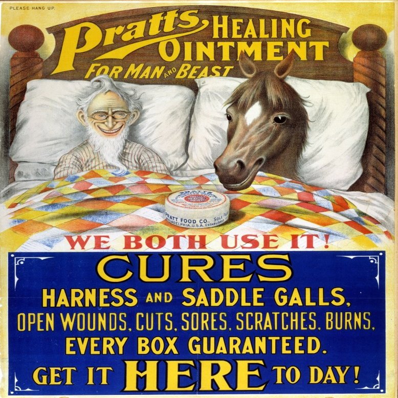 American Patent Medicine Nposter C1880 For Pratts Healing Ointment Poster Print by (18 x 24)