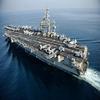 The aircraft carrier USS Nimitz is underway in the Arabian Gulf Poster Print by Stocktrek Images (17 x 11) view 1