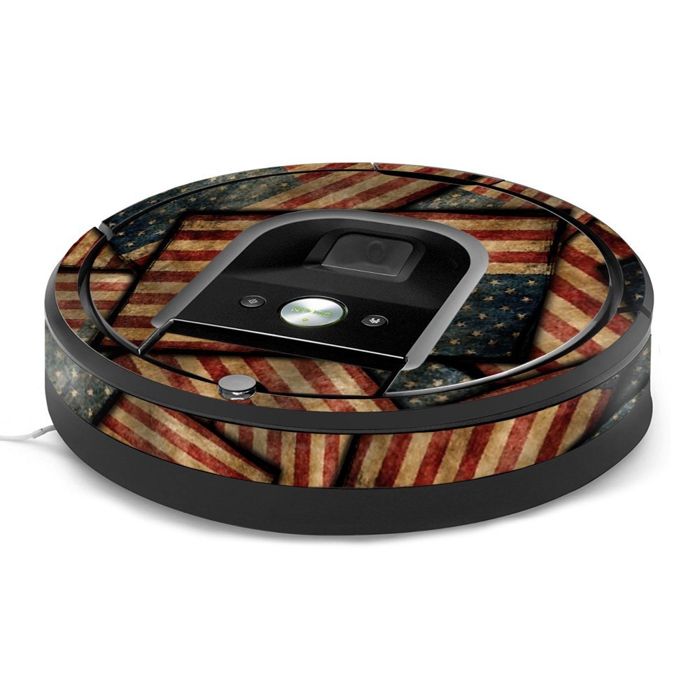 MightySkins Skin Compatible with iRobot Roomba 960 Robot Vacuum - Vintage American | Protective, Durable, and Unique Vinyl Decal wrap Cover | Easy to Apply, Remove | Made in The USA