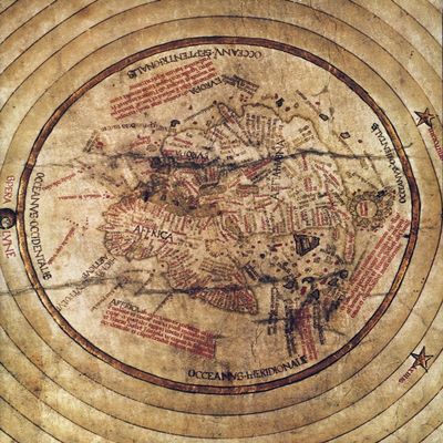 World Map 1490S Nworld Map C1488-1493 Showing The Continents Of Asia Africa And Europe Poster Print by (18 x 24)