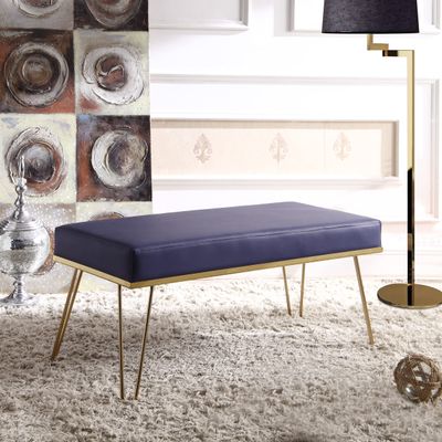 Iconic Home Contemporary Modern Hairpin Legs, Navy