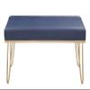 Iconic Home Contemporary Modern Hairpin Legs, Navy view 4