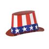 Beistle S66617-25AZ12 Foil Patriotic Hi-Hats 12 Piece, OSFM, Red/White/Blue view 2