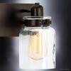 Urban Ambiance Luxury Modern Farmhouse Bathroom Vanity Light, Medium Size: 8.625" H x 21.625" W, with Industrial Style Elements, Olde Bronze Finish, UHP2143 from The Bridgeport Collection view 4