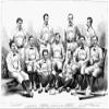 Baseball Team 1874 NInternational Base-Ball - The Boston Champions Engraving 1874 Poster Print by (18 x 24) view 1