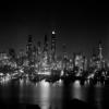 1950s Night Skyline Empire State Building Above Hudson River Midtown Manhattan New York City Usa Print By Vintage view 1