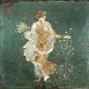 Rome Young Woman Nyoung Woman Gathering Flowers Roman Wall Fresco 1St Century AD Poster Print by (18 x 24) view 1