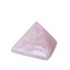 Crystal Pyramid of Natural Rose Quartz Chakra Healing Stone, 1.5 inch view 1
