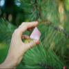 Crystal Pyramid of Natural Rose Quartz Chakra Healing Stone, 1.5 inch view 4