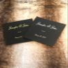 Ellie McKay Custom Lay-Flat Wedding Guest Sign in Book - Premium Bonded Leather Embossed with Gold or Silver Foil (Black - Gold Foil, 12"X12") view 2