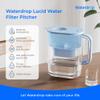 Waterdrop PT-07B Water Filter Pitcher, 10-Cup, NSF Certified, 200-Gallon Long-Life Filter, Improves Coffee & Tea Taste, Reduces PFOA/PFOS and Chlorine, 5X Longer Filter Life, Blue view 2