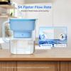 Waterdrop PT-07B Water Filter Pitcher, 10-Cup, NSF Certified, 200-Gallon Long-Life Filter, Improves Coffee & Tea Taste, Reduces PFOA/PFOS and Chlorine, 5X Longer Filter Life, Blue view 4
