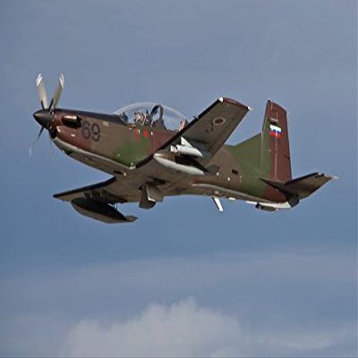 Slovenian PC-9M taking off during Exercise Ramstein Rover Poster Print by Timm ZiegenthalerStocktrek Images (17 x 11)