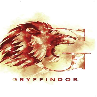 Trends International The Wizarding World: Harry Potter - Gryffindor Illustrated House Logo Wall Poster, 34L x 22.4W, Premium Unframed Version