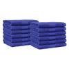 Amazon Basics Highly Absorbent Fast Drying 100% Cotton Washcloths for Face, Soft, Machine Washable, Fade-Resistant, 12" x 12", Navy Blue, 12-Pack view 1