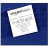 Amazon Basics Highly Absorbent Fast Drying 100% Cotton Washcloths for Face, Soft, Machine Washable, Fade-Resistant, 12" x 12", Navy Blue, 12-Pack view 4