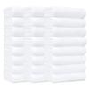 Amazon Basics Soft and Thick Cotton Hand Towels for Gym, Quick Drying, 16 x 26 in, White, 24-Pack view 1