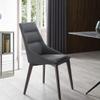 Whiteline Modern Living Siena Dining Chair Elegant Design Durable Craftsmanship Ergonomic Comfort Versatile Style for Modern and Traditional Settings Ideal for Dining Rooms (Grey/Oak) view 2