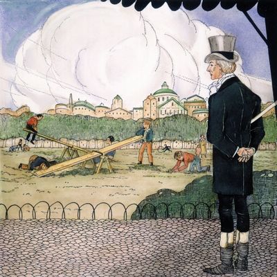 Rene Laennec (1781-1826) Ntaking Inspiration For His Stethoscope By Observing A Child Listening At One End Of A Seesaw To Scratches Made At The Other End Poster Print by (18 x 24)
