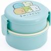 Skater ONWR1-A Lunch Box, 2-Tier, Round, Sumikko Gurashi, Standard, Blue, Made in Japan, 16.9 fl oz (500 ml) view 1