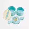 Skater ONWR1-A Lunch Box, 2-Tier, Round, Sumikko Gurashi, Standard, Blue, Made in Japan, 16.9 fl oz (500 ml) view 2