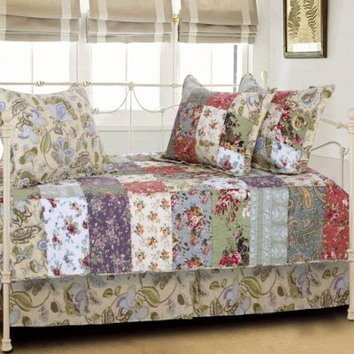 BLACK FOREST DECOR Floral Meadows Daybed Set