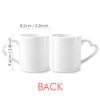 Christmas Snowflake Sock Red Festival Couple Mugs Ceramic Lover Cups Heart Handle 12oz Gift view 2