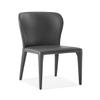 Whiteline Modern Living Hazel Dining Chair, Fully Upholstered, Grey Faux Leather BIX-HS051616 view 3