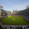 Panoramic view of 29183 baseball fans at Citizens Bank Park Philadelphia PA who are watching Philadelphia Phillies beat the Milwaukee Brewers by a score of 8 to 6 on May 14 2007 Poster Print by Panora view 1