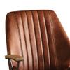Benjara Benzara Upholstered Leatherette Office Chair, Brown, view 4