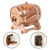 3L Oak Aging Barrel Whiskey Barrel Dispenser For Storage Age Your Beer Spirits Whiskey Rum Port Bourbon Tequila Liquor Light Yellow view 2