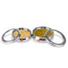 Sumeet Stainless Steel Belly Shape Flat Canisters/Puri Dabba/Storage Containers Set of 2Pcs With See Through Lid (No. 11 & No.12)(18.4cm & 20.5cm Dia) (1.5 Ltr & 2 Ltr Capacity) view 2