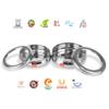 Sumeet Stainless Steel Belly Shape Flat Canisters/Puri Dabba/Storage Containers Set of 2Pcs With See Through Lid (No. 11 & No.12)(18.4cm & 20.5cm Dia) (1.5 Ltr & 2 Ltr Capacity) view 3