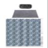 HOTEL 14pc Fab.Bath Set-Paisl, 70x70 16x24, Blue view 1