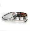 Sumeet Stainless Steel Belly Shape Masala (Spice) Box/Dabba/Organiser with See Through Lid with 7 Containers and Small Spoon (Big) view 1