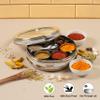Sumeet Stainless Steel Belly Shape Masala (Spice) Box/Dabba/Organiser with See Through Lid with 7 Containers and Small Spoon (Big) view 2