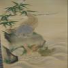 Antique Japanese Hanging Scroll Three Tortoises and Ume Tree view 4